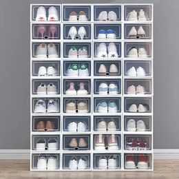 1P Shoe Storage Boxes Drawer Type Front Opening Shoe Rack Organiser Shoes Container Womens Sneakers 240219