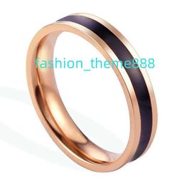 New Arrival Titanium Stainless Steel 18K Gold Plated Band Ring for Women and Men Unisex Jewelry Wholesale