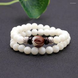 Strand Natural Root Bodhi Men And Women All-Match Artistic Couple Buddha Beads Bracelet