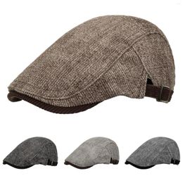 Berets Unisex Mesh Cap Breathable Hat Work Plain Sunshade Mountain Climbing Outdoors Autumn Winter Classic Men