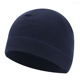 Cycling Caps Fleece Beanie Hat Windproof Winter Warm Cold Proof Sports Thermal Unisex Skull For Running Skiing