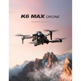 K6 MAX Unmanned Vehicle Three Camera High-definition Aerial Photography Obstacle Avoidance Four Axis Folding Vertical Shooting Remote-controlled Aircraft