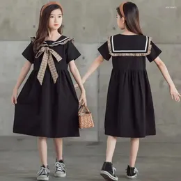 Girl Dresses Fashion 2024 Summer Girls Dress Kids School Style Casual Princess Children Clothes Teenage Vestido 6 8 10 12 Years