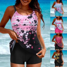 Women's Swimwear Women Bathing Suits American Romper Shorts Suit Womens 14 Swim Top Tankini Swimsuits For 2 Piece