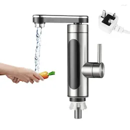 Bathroom Sink Faucets Water Heater Electric Faucet Tap Rotatable Tankless 3300W Temperature Display With LED Digital