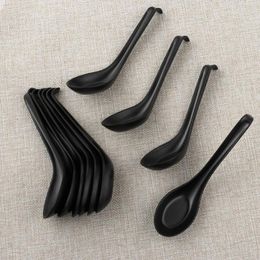 Spoons Handle Tableware Set Serving Asian Japanese Melamine Non Pho Stick Long Scoops Rice Spoon Wonton Ramen Soup Chinese
