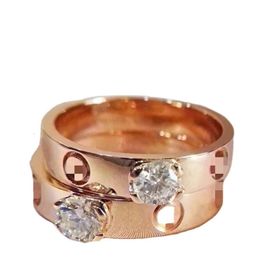 carteira designer cart catier bracelet for women Cartera luxury jewelry Four Claw Stone Single Main Diamond Ring Cnc Exquisite Sculpture High Version v Gold Plated