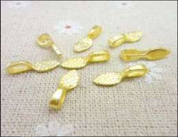 Pendant Clips Pendant Clasps 300PCS gold Colour Tone Glue on Bail Leaf Tags Jewellery Findings DIY Jewely 155mm JC3749739