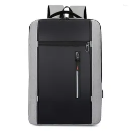 Backpack 15.6 Inch Men's Business Casual Computer Bag Multi-pocket Large Capacity Usb Portable Charging Shoulder