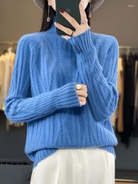 Women's Sweaters 2024 Fashion Good To Wear Merino Wool Tops Women Clothing Sweater Turtleneck Long Sleeve Pullover Autumn Winter Knitwear