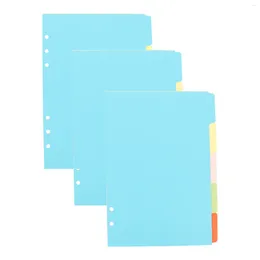 Paper Index Divider Holes Binder Planner Notebook Separator Board Page Classification Tab Dividers