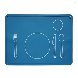 Table Mats Anti-stick Flexible Anti-scalding Soft Non-slip Toddlers Infant Silicone Placemat For Gift