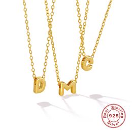 925 sterling silver glossy 26 English letter pendant necklace best-selling INS light luxury hot selling collarbone chain