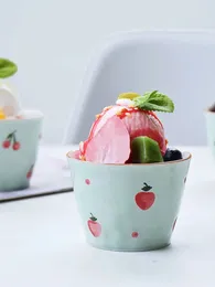 Mugs Instagram Fresh Japanese Ceramic Internet Red Ice Cream Cup Handy Personal Tea Water Dessert Bowl