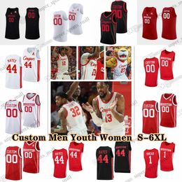 NCAA Custom S-6XL Houston Cougars Cougars College Basketball 4 L.J. Cryer Jerseys 13 J'Wan Roberts 1 Jamal Shead 21 Emanuel Sharp 11 Damian Dunn 23 Terrance Arceneaux