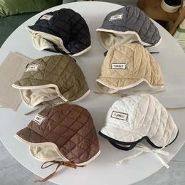 Berets Ear Protection Baby Hat Outdoor Autumn Winter Cold Warm Caps Korean Style Plush For Boys Girls