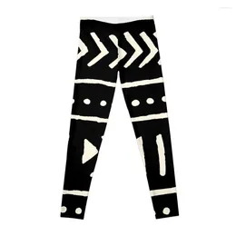 Active Pants African Mud Cloth Black And White Leggings Workout Shorts Women's Push Up Sports Shirts Gym Women Womens