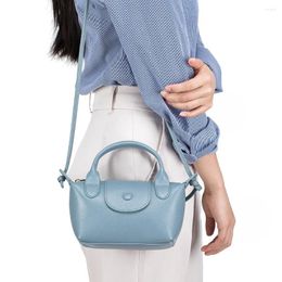 Evening Bags Genuine Leather Mini Crossbody For Women Black Blue Girls Clutch Purse Small Shoulder Sweet Handbags Bolso Mujer