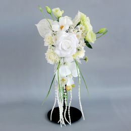 2024 Wedding Bouquets White Wedding Flowers 28*55cm Wedding Accessories