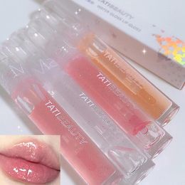Lip Gloss 1pc Glitter Lipgloss Shiny Mirror Glaze Plumper Oil Moisturizing Transparent Liquid Lipstick Korean Makeup Cosmetics