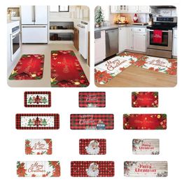 Carpets Christmas Kitchen Carpet (2 Pieces) Merry Washable Cushion Comfortable Mauve Throw Blanket