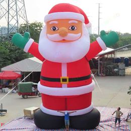 wholesale wholesale Outdoor Activities 6m 20ft/ 12m 40ft tall Giant Large Inflatable Santa Claus Model with led light For Christmas