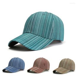 Ball Caps Spring Baseball Cap Women Stripe Tie-dye Cotton Outdoor Sport Men Trucker Hat Snapback Hip Hop Hats Gorras Hombre CP114