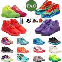 LaMelo Ball MB.01 03 02 Rick und Morty GutterMelo Queen City Not From Here Red Blast Iridescent Black White Oreo Toxic Adventures Digital Camo Green Gecko Basketball