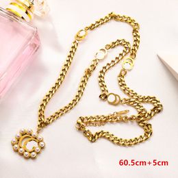 Designer Necklace Women's Long Necklace Gold Chain Luxury Jewelry Adjustable GG Fashion Wedding Party Accessories Couple 1825