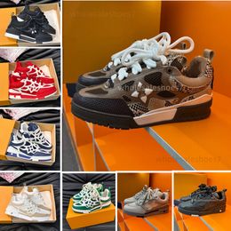 Top quality Man designer sneakers Luxury Casual Shoes Genuine Running leather vintage classic dermis brand skateboard Vintage calfskin fashion trainer trainers
