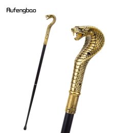 Gold Black Luxury Snake Handle Fashion Walking Stick for Party Decorative Walking Cane Elegant Crosier Knob Walking Stick 93cm