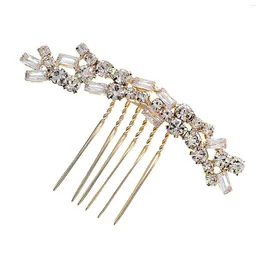 Hair Clips Jewelry Wedding Comb Sparkling Rhinestones Zircon Alloy Headpiece For Women Engagement