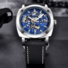 BENYAR Mens Watches Set Reloj Hombre Top Brand Automatic Mechanical Waterproof Leather Sport Watch Men Relogio Masculino watch chr174m