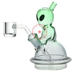 Latest Colorful Interstellar Traveler Glass Smoking Bubbler Pipes Portable Oil Rigs Filter Quartz Bowl Cigarette Holder Tube Waterpipe Bubble Hand Bong