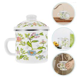 Dinnerware Sets Water Cup Coffe Mug Household Enamel Coffee Drinking Vintage Style Cups