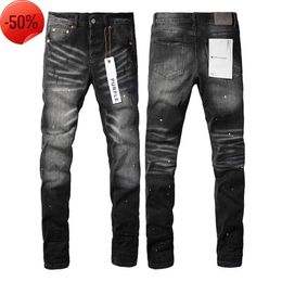 Jeans viola di marca American High Street Paint Distressed6