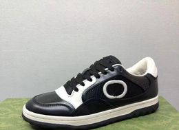 Eski Kirli Tasarımcı Ayakkabı Mac80 Spor Ayakkabı Erkek Kadın Günlük Ayakkabılar Kartışma G Nakış Lüks Platform Siyah Beyaz Deri İtalya Chaussurs Sneaker