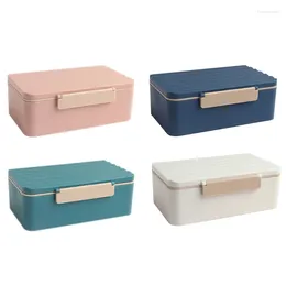 Dinnerware 900ml Plastic Bento Box For Creative Lid Microwave Lunchbox Container Drop