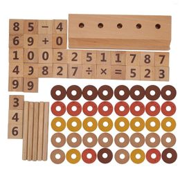 Hunting Jackets Wooden Counting Toy Toddler Learning Toys Number Wood Education Durable For Child