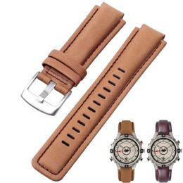 Watch Bands Genuine Calf Hide Leather Strap Band For T2N720 T2N721 TW2T76300 Bulge Width 16MM Men's Wrist Bracelet250n