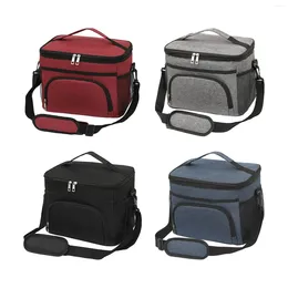 Dinnerware Portable Lunch Box With Adjustable Shoulder Strap Hiking Tote Bag Organizer