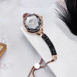 Neueste Stil Moderne Quarzuhr Damen Armband Sport Exquiste Damenuhren Diamant Glänzende Mädchen Armbanduhr Mehrfarbig Optiona284a