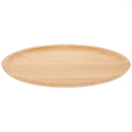 Plates Bread Pan Egg Shaped Tray Bamboo Trays Oval Household Fruit Home Supply Snack Serving