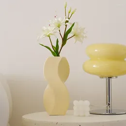 Vases Creative Ceramic Vase Porch Living Room Ornament Flower Arranger Dining Table