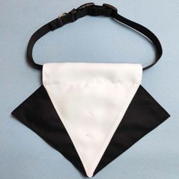 Dog Collars Pet Triangle Bib Elegant Wedding Bandana Collar With Bow Adjustable Costume For Party Charming