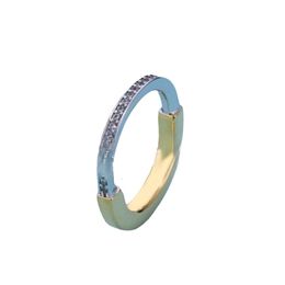 Tiffiny Rings Designer Women Original Quality Band Rings New Lock Split Lock Ring For Women With Platinum Plating 18K Gold Fashion