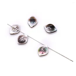 Charms Natural Black Shell Pendants Petals Shape For Jewellery Making DIY Necklace Earrings Handmade Fashion Accessories