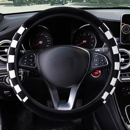 Steering Wheel Covers 38 Cm Cover DIY Soft Plush Steering-Wheel Car Styling Interior Accessories