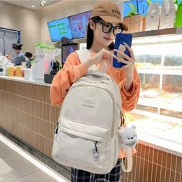 School Bags Ladies Fashion Nylon Laptop Student High Capacity Waterproof Female College Backpack Cute Girl Travel Book Bag Cool