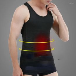 Men's Body Shapers Compression Modelling Fat Burner Chest Tummy T-Shirt Corset Men Slimming Shaper Posture Vest Male Abdomen Corrector